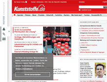 Tablet Screenshot of kunststoffe.de